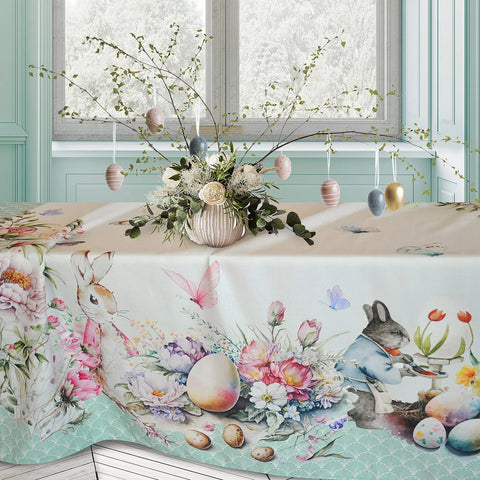 Tovaglia  In tessuto antimacchia 150x150 stampato Felice Pasqua Casa Anversa