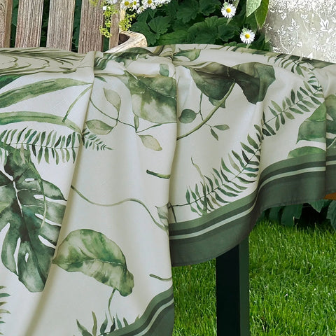Tovaglia in tessuto idrorepellente antimacchia 150x270 con stampa Kenzia Casa Anversa