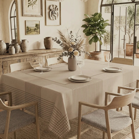 Tovaglia Pura Sabbia Casa Anversa 150 x 320 cm