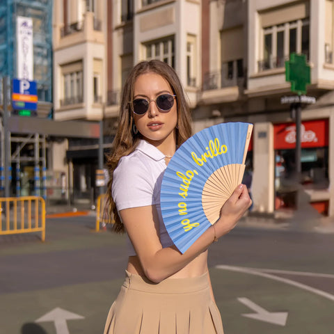 Ventaglio “yo no sudo, brillo”