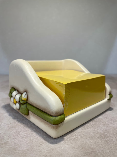 Porta foglietti adesivi in ceramica Country Bloom Thun