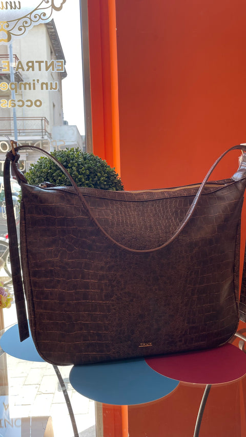 Borsa Tracolla con Stampa Rettile  Thun
