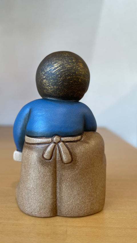Falegname in ceramica Presepe Classico, Blu Thun