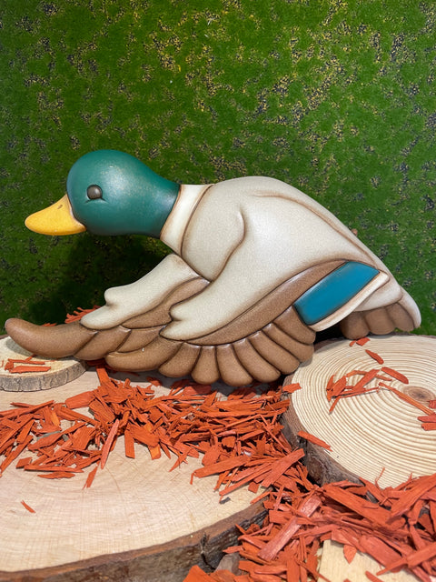 Formella germano in ceramica, grande Thun