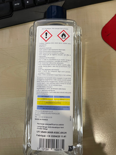 Lampe Berger - ANTI ZANZARE VENTO D'OCEANO 1Litro