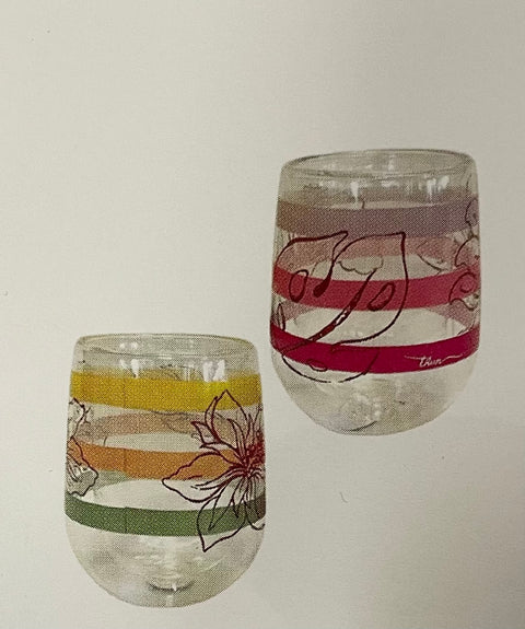 Set 2 tumbler con fenicotteri Eleganza esotica Thun