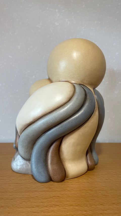 Barbagianni Barbi con piccolo in Ceramica, grande