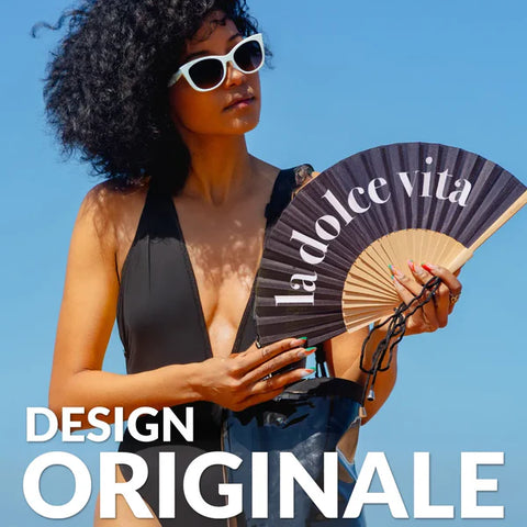 Ventaglio nero “La dolce vita”