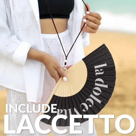 Ventaglio nero “La dolce vita”