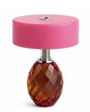 Lampada ricaricabile in cristallo Thun rosa