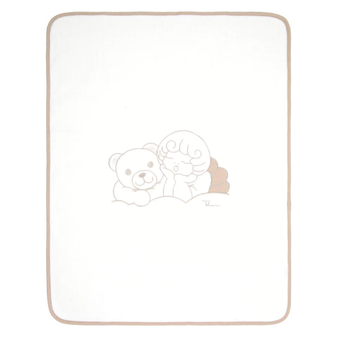Copertina invernale con Teddy e angelo Linea Baby