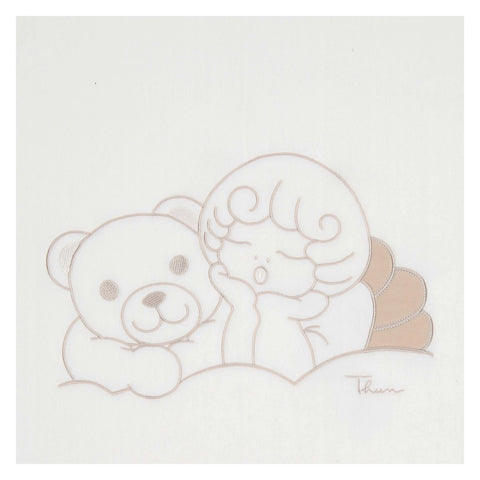 Copertina invernale con Teddy e angelo Linea Baby