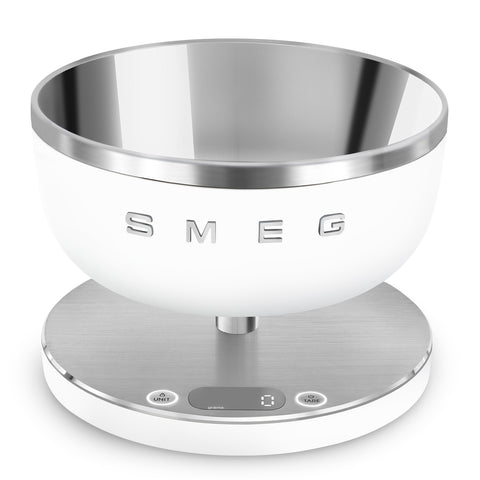 Bilancia da cucina Digitale Bianco, Opaca Estetica Collezione Smeg