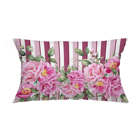 Cuscino rettangolare idrorepellente Peony rosa Casa Anversa