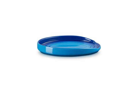 Poggiamestolo ovale in gres vetrificato azure blu Le creuset