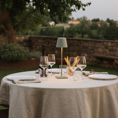 Poldina lampada da tavolo zafferano