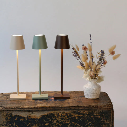Poldina micro lampada da tavolo zafferano