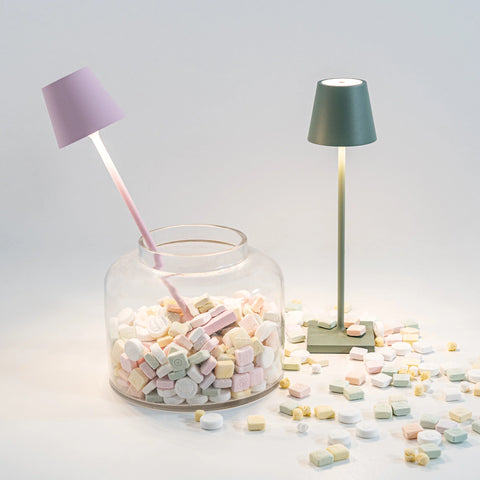Poldina micro lampada da tavolo zafferano