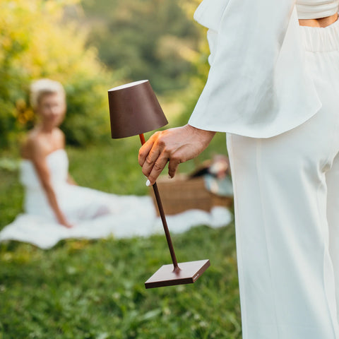 Poldina lampada da tavolo zafferano