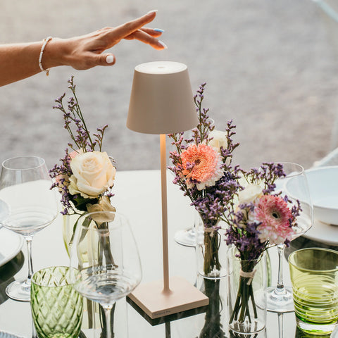 Poldina lampada da tavolo zafferano