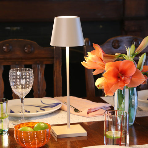 Poldina lampada da tavolo zafferano