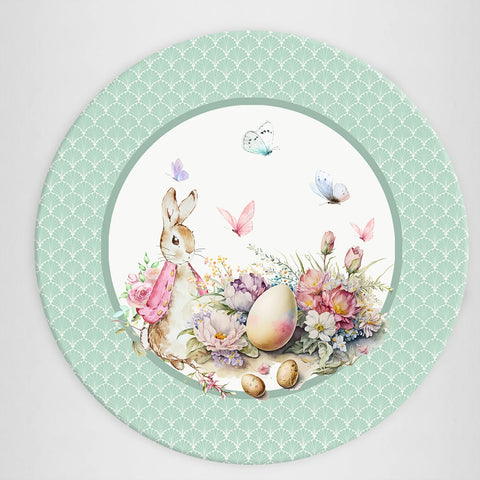 Sottopiatto rivestito Easter Eggs Verde Acqua set da 2 pezzi Casa Anversa