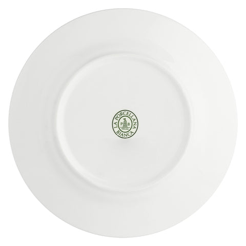 Set da 6 Piatto Frutta Falda Essenziale  Bone China, Ø20 cm La porcellana bianca