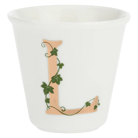 Bicchierino L C/Cucchiaino, Unico - La Porcellana Bianca