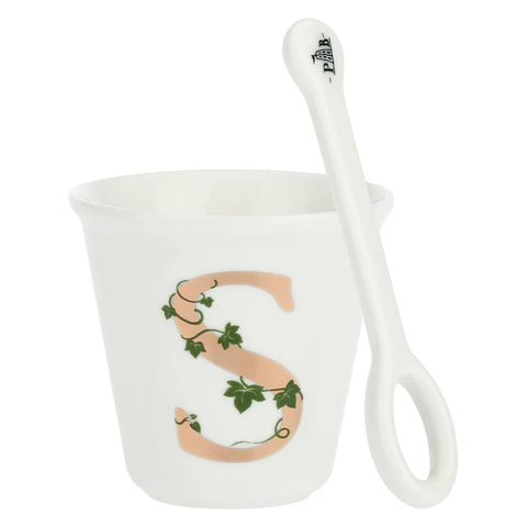 Bicchierino S C/Cucchiaino, Unico - La Porcellana Bianca