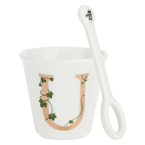 Bicchierino U C/Cucchiaino, Unico - La Porcellana Bianca