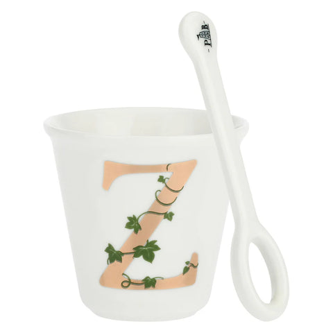 Bicchierino Z C/Cucchiaino, Unico - La Porcellana Bianca