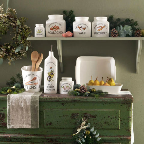 Barattolo Pistacchi Conserva la Porcellana bianca