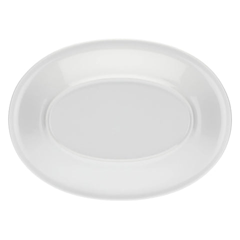 Piatto ovale Country multiuso con fiori e farfalla grande