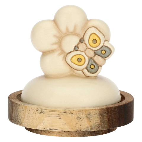 Barattolo in vetro con coperchio in legno Elegance, piccolo