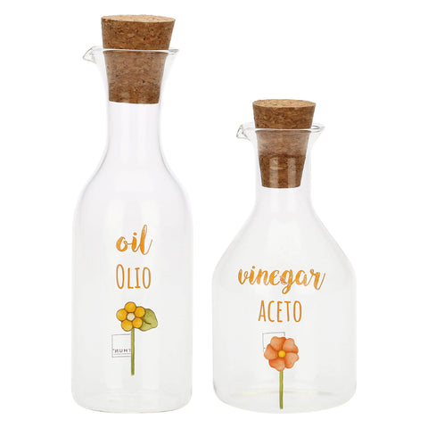 Set olio e aceto in vetro Happy Country