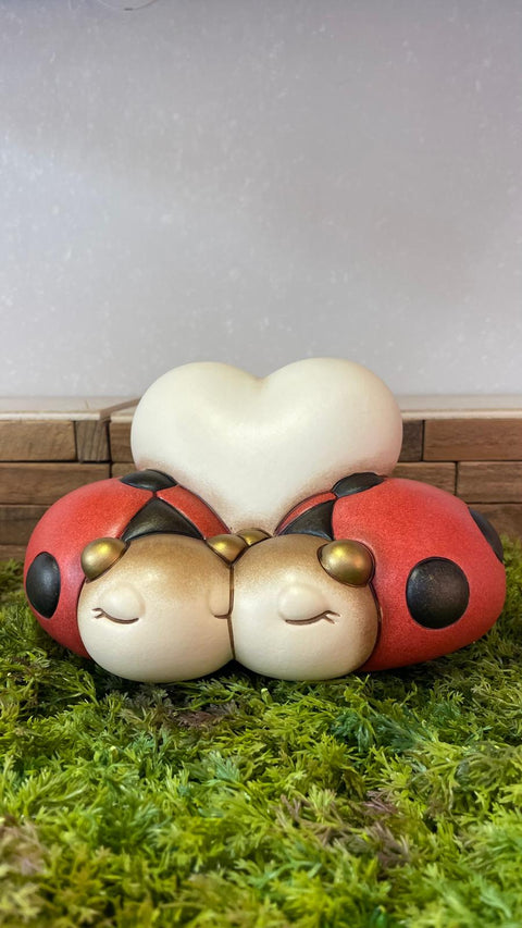 Coppia di coccinelle con cuore Thun