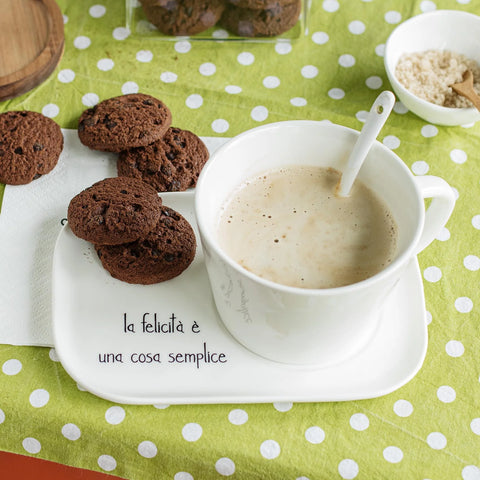 Piatto per tz colazione La Felicità è una cosa semplice Simple Day