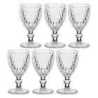 Set da 6, Calice vetro 250 cc