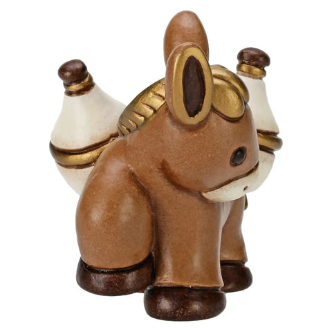 Asinello con fiaschetti Presepe Classico Thun
