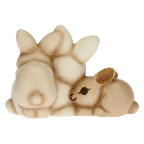 Coniglietti in ceramica per presepe Thun