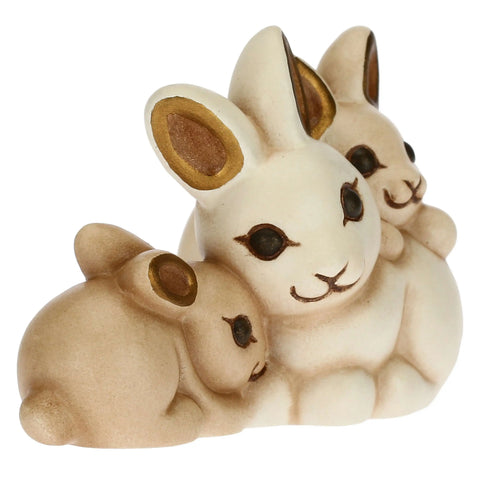 Coniglietti in ceramica per presepe Thun