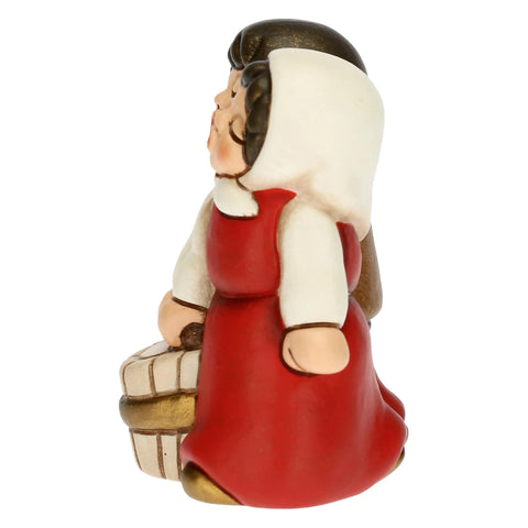 Bimbi con latte Presepe Classico Rosso