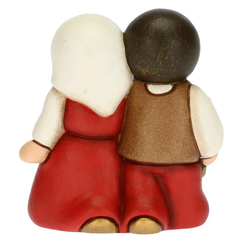 Bimbi con latte Presepe Classico Rosso