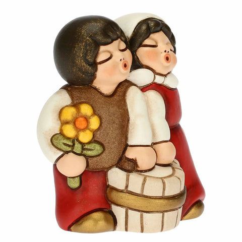 Bimbi con latte Presepe Classico Rosso