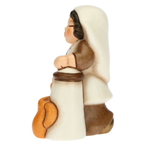 Donna alla fontana Presepe Classico bianco