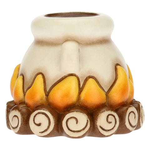 Focolare con pentola