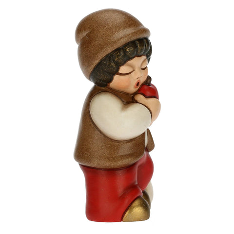 Bimbo con mela rosso Presepe classico