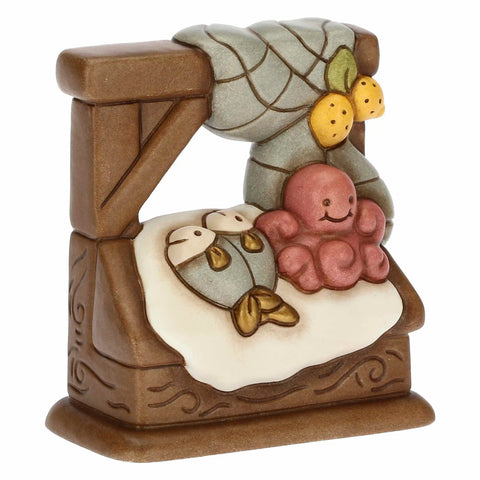 Banco del pesce in ceramica Presepe Classico