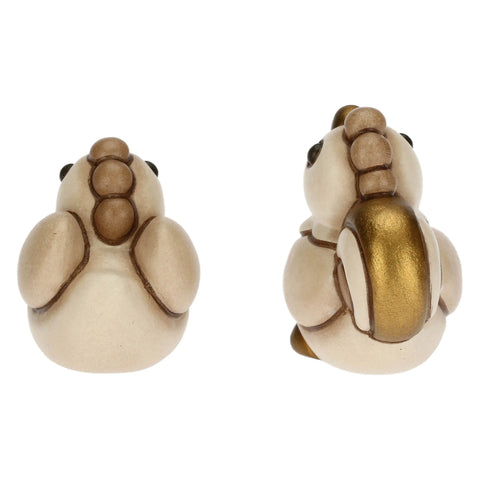 Set Gallo e Gallina in ceramica Presepe Classico