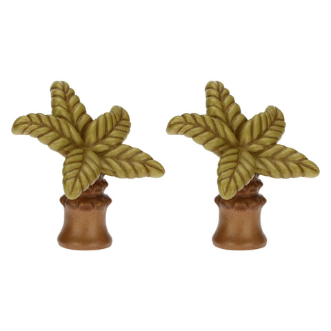Set 2 Palme in ceramica Presepe Classico